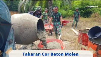 Takaran Cor Beton Molen Takaran Cor Beton Molen